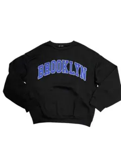 SHEIN ブラック プリントロゴトレーナー M