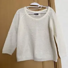 MISCH MASCH 白　ニット　バックリボン