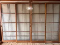 建具 古民家 アンティーク ガラス戸 引き戸 レトロ 6枚セット 3
