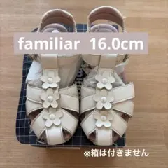 familiar 花飾り付きサンダル 16.0のサムネイル