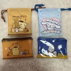 サンリオポーチ、ミニ巾着4点