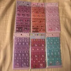 サンリオ　タイルシール6点セット　キティ　クロミ　マイメロ　バラ売り可