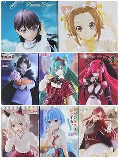 新品・未開封　アニメ　プライズ　フィギュア　8点セット
