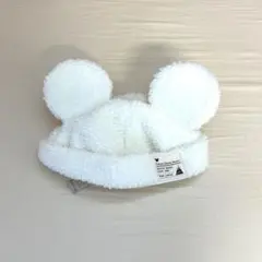 ディズニー　耳付きボアキャップ　白のサムネイル