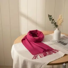 ピンク マフラー ストール 防寒 差し色 派手 防寒着 差し色 キレイ