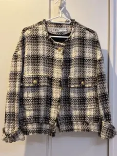 ZARA ツイードジャケット　ジャケット　コート