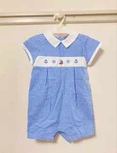 Fantaisie Kids ギンガムチェックロンパース 24m