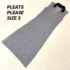 21aw PLEATS PLEASEプリーツ加工 長袖ワンピース - メルカリ