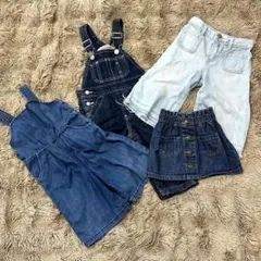子供服 女の子 デニム女子 古着 春夏服 80~90cm まとめ売り