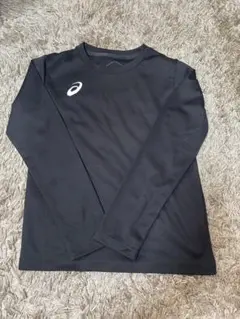 【美品】asics 長袖Tシャツ 黒 140サイズ