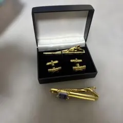 LANVIN ネクタイピン カフス セット ゴールドカラー - メルカリ