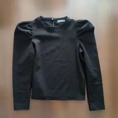 ZARA collection パフスリーブ 長袖カットソー ブラック S