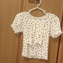 SHEIN シーン ハート柄 半袖トップス M アームカバー付き Y2K 韓国