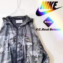 FCRB NIKE 迷彩 グレー ナイロンジャケット
