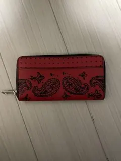 coach 長財布　赤