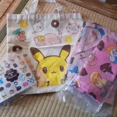 ミスド ポケモン福袋エコバッグ　ジッパーバッグ 4点セット