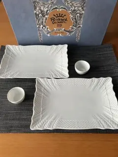 【美品】リチャードジノリ　長方形プレート＆ソースボウル