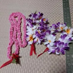 希望値下げHAWAII レイ フラダンス用 人工花　3点