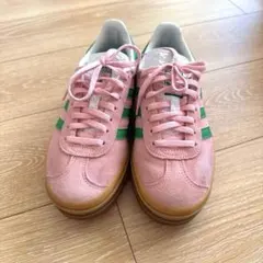 adidas GAZELLE BOLDピンク/グリーン 厚底スニーカー 22cm - メルカリ