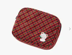 familiar ファミリア ティッシュポーチ 赤系ファミリアチェック