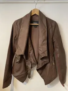 ONLY ブラウンレザージャケット