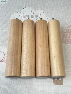 無印良品　脚付マットレス脚　26cm　ナチュラル　4本セット