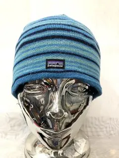 Patagonia パタゴニア ニット帽 ビーニー ボーダー ブルー カナダ製
