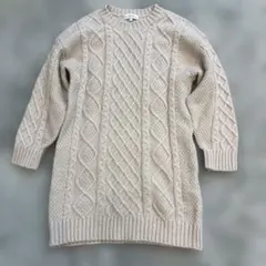 送料込み★green label relaxingケーブル編みニットワンピ125