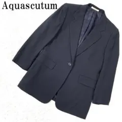 Aquascutum テーラードジャケット ネイビー 7 B2352