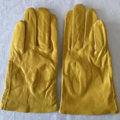 レザー製 黄色 手袋