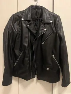 ブラック ダブルライダースジャケット Lサイズ