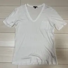 theory ホワイト Vネック Tシャツ
