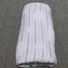 ★逸品[今治タオル]水玉模様のバスタオル 白とピンク(120x60)新品、未使用