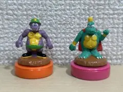 レトロ　ドンキーコング キャラクター　フィギュア　スタンプ　2種　当時物