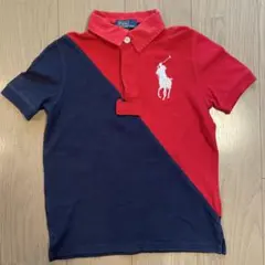 POLO RALPH LAUREN ポロシャツ レッド ネイビー　120