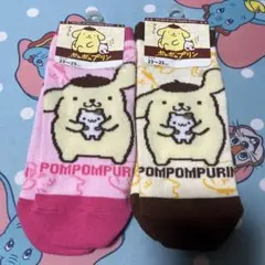 ポムポムプリン ソックス 2足セット 23-25cm 新品　サンリオSanrioのサムネイル
