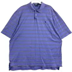 ラルフローレンPOLORalphLauren半袖ポロシャツボーダーポニーロゴ刺繍