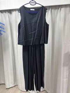 niko and ... ダークグレー ノースリーブオールインワン