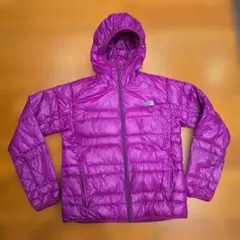 美品♪ノースフェイス ライトヒートフーディ レディース L ピンクパープル