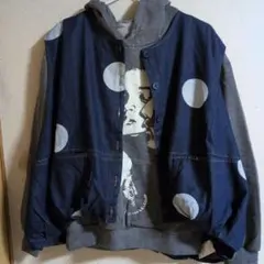 Rccatドット柄デニムベスト、新品、未使用