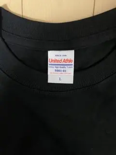 新品★L★United Athle黒半袖Tシャツ5001-01★ブラック