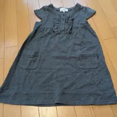 KUMIKYOKU グレー 半袖ワンピース M
