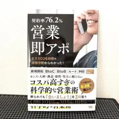 【契約率76.2%】営業・即アポ 6万5026時間の会話分析からわかった!