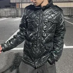 00s fur down jacket archive y2k 光沢 お兄系