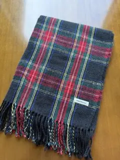 タータンチェック マフラー ブラック