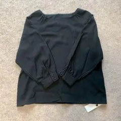 新品】ハイク バルーンスリーブブラウス 黒 24aw サイズ1 人気モデル 