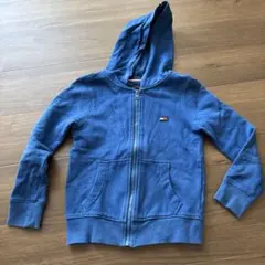 Tommy Hilfiger 青 ジップアップパーカー