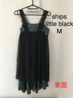 ships little black バイカラーワンピース
