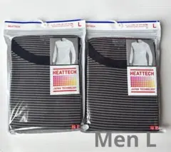 UNIQLO ヒートテッククルーネックT(九分袖) L 2枚セット