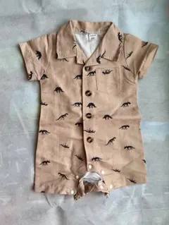 SHEIN 恐竜柄ロンパース　60